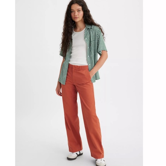 Levi’s Premium Baggy Trousers in Baked Clay Twill -Brown Size 28x31 - Picture 2 of 16